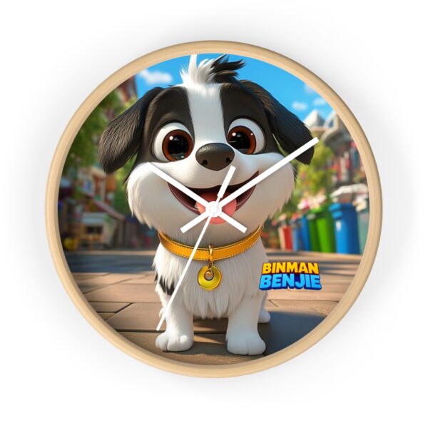 Cute Dog Wall Clock - Adorable Pet Decor for Animal Lovers, Children's Room, Gift for Dog Lovers, Home Wall Art, Unique Gift Idea - Image 4