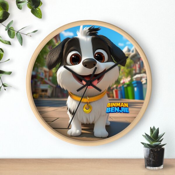 Cute Dog Wall Clock - Adorable Pet Decor for Animal Lovers, Children's Room, Gift for Dog Lovers, Home Wall Art, Unique Gift Idea - Image 3