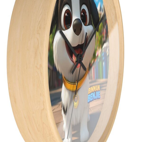 Cute Dog Wall Clock - Adorable Pet Decor for Animal Lovers, Children's Room, Gift for Dog Lovers, Home Wall Art, Unique Gift Idea - Image 2